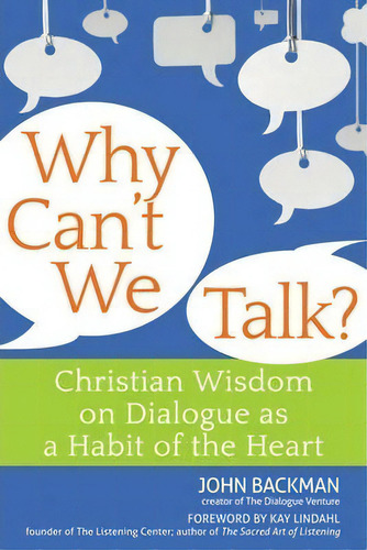 Why Can't We Talk?, De John Backman. Editorial Jewish Lights Publishing, Tapa Blanda En Inglés