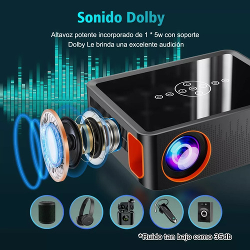 Proyector 8k 1080p 8000 Lm Android 5g Wifi Bluetooth Full Hd