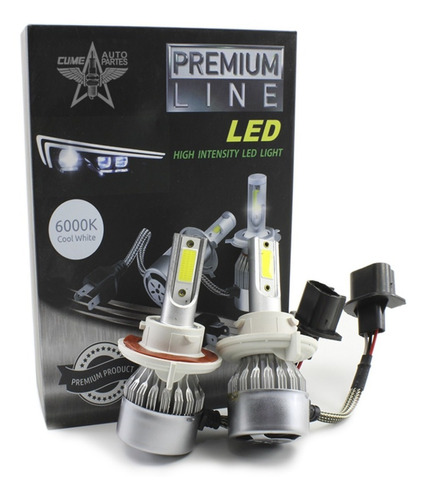 Kit De Focos H13 Hiper Led 10,000 Lúmenes 6000k Premium