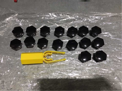 Imagen 1 de 1 de Embellecedores De Tuercas Negros Peugeot/citroen X16 + Pinza