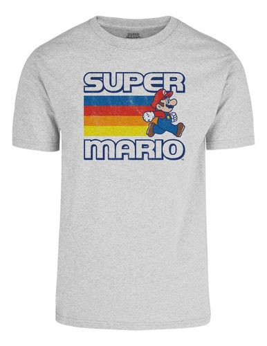 Playera De Hombre Super Mario Vintage Retr Original Nintendo