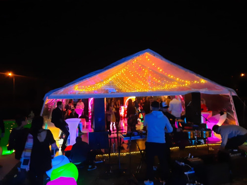 Alquiler Livings Led Luminoso Puff Mesa Frapera Barra Evento