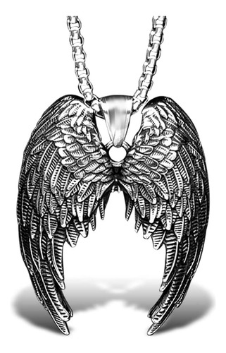 Collar De Alas De Ángel Guardián Bahamut Para Hombres, De De