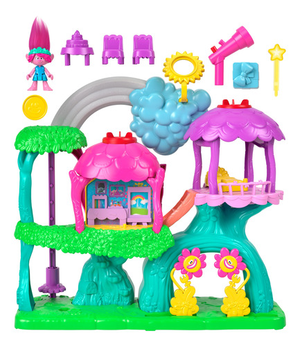 Imaginext Trolls Set De Juego La Casa Del Árbol De Poppy 