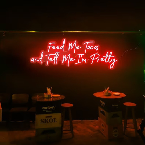 Letrero Neon Led Personalizado - 140x40cm - Cotiza Tu Frase