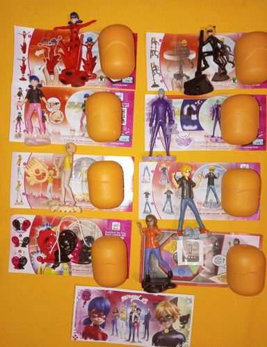 Miraculous Ladybug Kinder 8 Figuras Coleccion 2020 Completa (Usado)