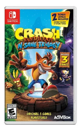 Crash Bandicoot N Sane - Nintendo Switch Físico Sin Caja (Usado)