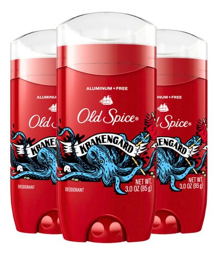 Old Spice Desodorante Sin Aluminio Para Hombres, Krakengard.