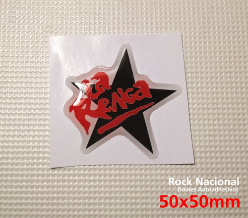 Rock Nacional Sticker Personalizado Resinado Dome