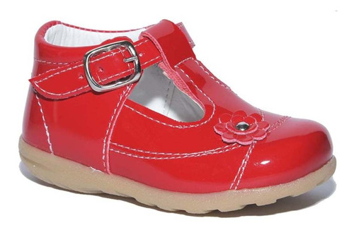 Zapato Niña Bebé Melani 3013 Charol Rojo 11 Al 15