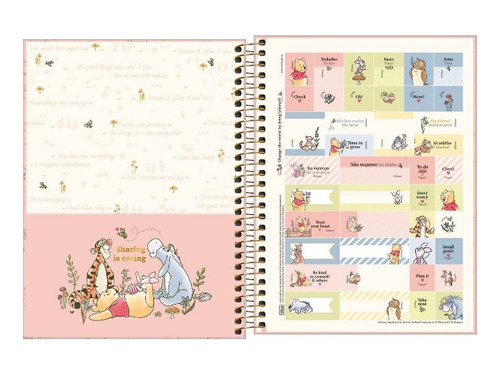 Agenda 2024 Tilibra Planner Semanal 177x240 Ursinho Pooh Rsa