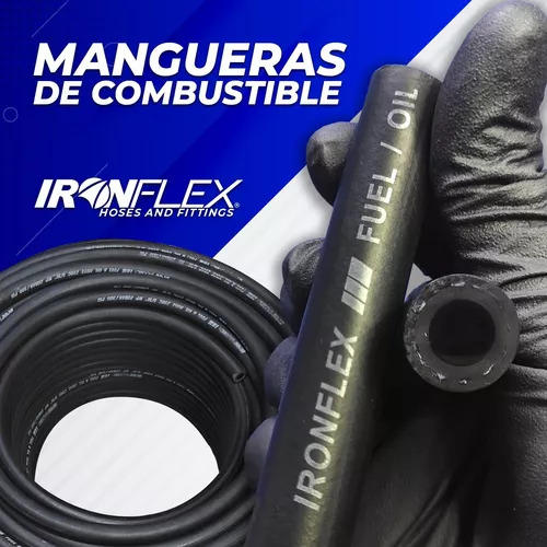 Manguera Gasolina-aceite 3/8 300psi Ironflex Europea 