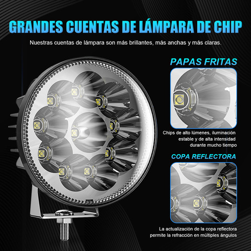 60w Luces Antiniebla Redondas De 4 Pulgadas For Coche, Mo