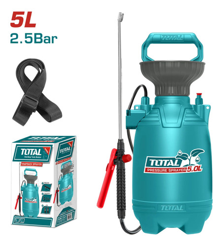 Rociador Spray A Presión 5 Litros 2.5 Bar Total Thspp30502