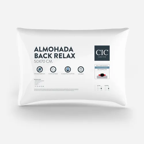 Almohada Fibra Back Relax 50x70 Cm