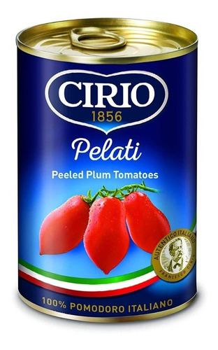 Tomate Pelati Pelados Cirio 400 Gr Importado Italia