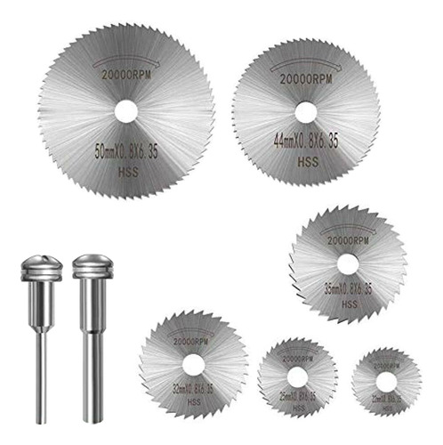 Juego De Hojas De Sierra Circulares De 1/8 Pulgadas Con 2 Pi