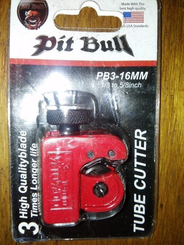 Corta Tubo Mini 16mm 1/8 Hasta 5/8  Marca Pit Bull