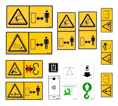 Kit Adesivos Compatível Escavadeira Jcb Js 160 Js160 R317