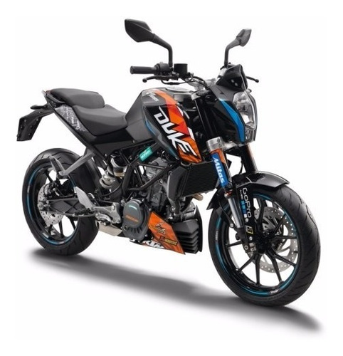 Imagen 5 de 5 de Ktm Duke 200 Calcas Stickerts Vinilos Para Motos Pegatinas