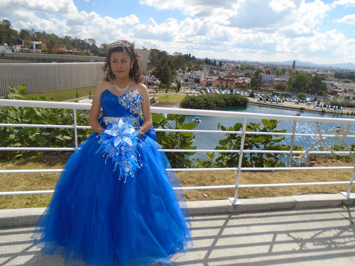 Vestido 15 Años Azul