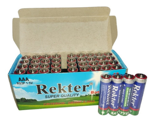 Caja Pack 40 Pilas Aa Doble A 1.5v