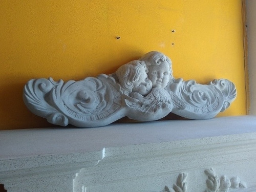 Friso De Cemento Angelitos Adorno Moldura