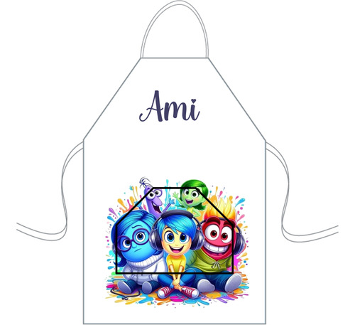 Delantal Cocina Mediano Para Niños Mini Chef Personalizado Intensamente 3 Personalizado