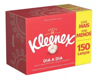 Lenço Kleenex Box Misto 150un - Leve + Pague -