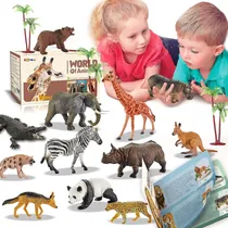 Comprar Enaurol 31 Pcs Figuras De Animales De Safari Y 35 Pcs Juguet