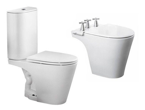 Sanitario Marina Ferrum Inodoro + Depósito Dual +bidet