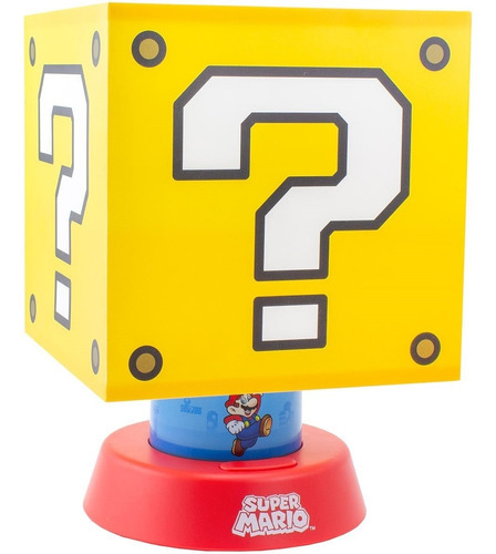 Lampara Super Mario Icon Lamp Nintendo 10 Pulgadas