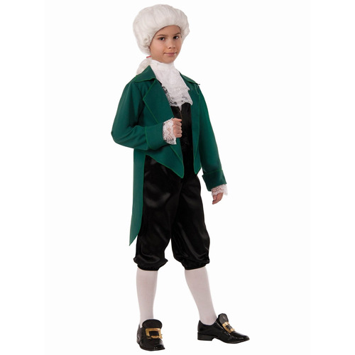 Disfraz De Thomas Jefferson Talla 8-10 Para Niño,