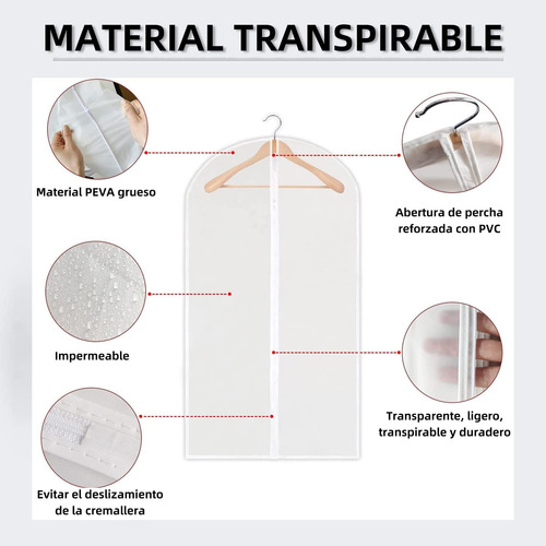 Bolsa Transparente A Prueba De Polvo, 10 Fundas