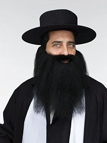Fun World Pirata Rabino Padre Prensado Barba Bigote Traje Ne