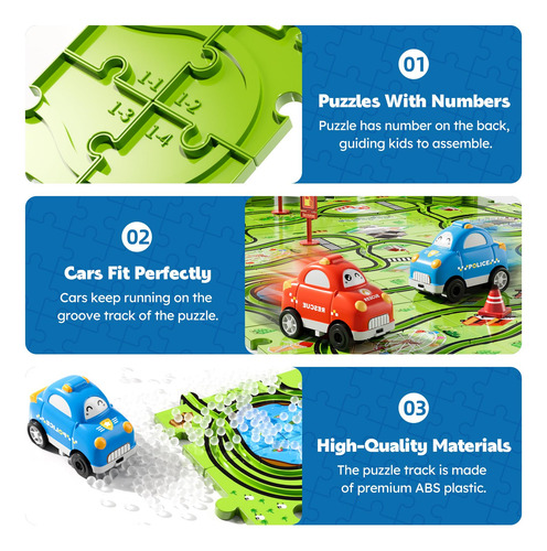 Juego De 48 Piezas De Coches De Carreras Para Niños