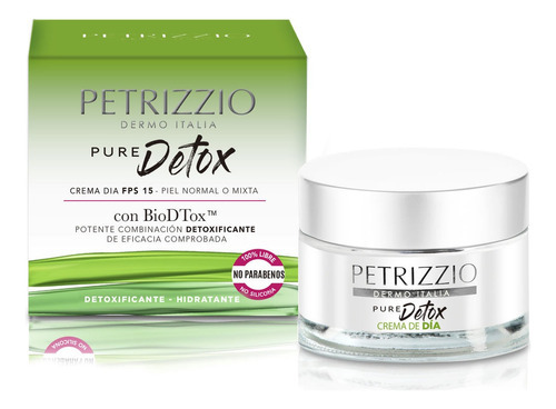 Petrizzio Crema Pure Detoxificante Detox Día Fps15 50g Tipo de piel Todo tipo de piel