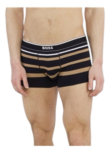 Boxer Trunk Boss Cotton Stretch Negro Calzoncillo Original