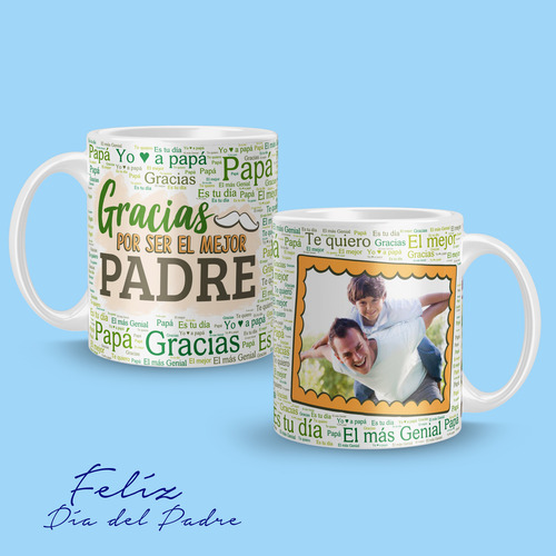 Plantillas Tazas Dia Del Padre Frases Fotos Sublimar #t466