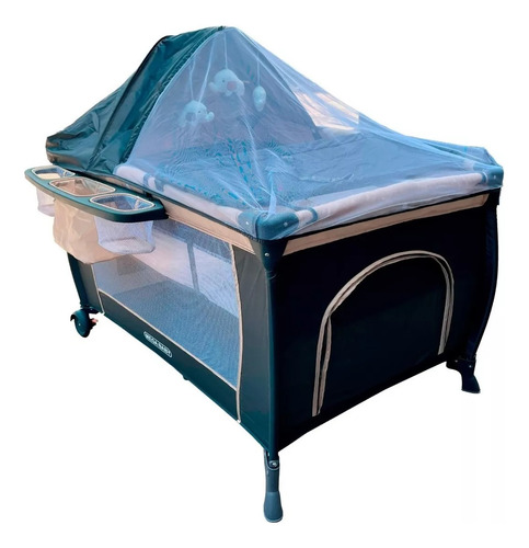 Imagen 3 de 10 de Practicuna Cuna Megababy Completa + Mosquitero + Organizador
