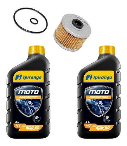 Kit Troca Oleo Filtro Xl 350 84/88 20w50 Ipiranga