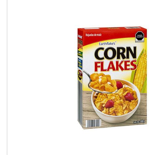 Imagen 3 de 4 de Cereal Corn Flakes Earthflakes, 500g