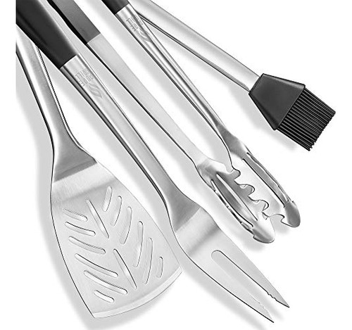 Jgo 4 Utensilios Para Barbacoa De Acero Inoxidable Accesorio