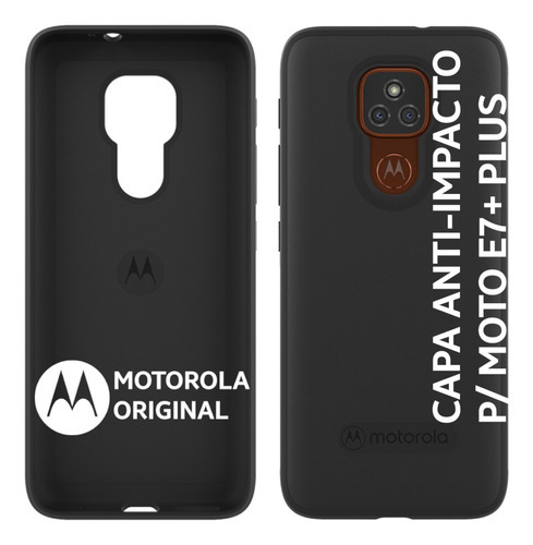 Capa Capinha Protetora Motorola Moto E7 Plus Emborrachada