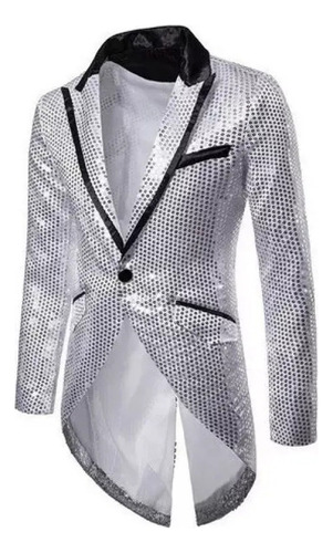 Blazer Hombre Lentejuelas Brillantes Fiesta Ropa