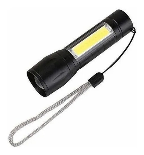 Imagen 2 de 4 de Linterna Recargable De Carga Usb, Con Zoom