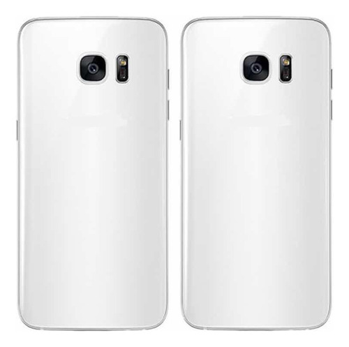 Tapa Trasera Posterior Para Samsung S7 Edge Blanco Generico