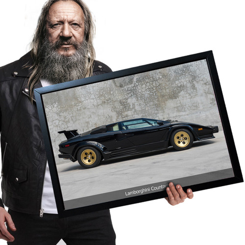 Poster Quadro Com Moldura Lamborghini Countach A2 60x42cm