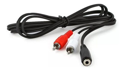 Cabo Auxiliar P2 Femea X 2 Rca Macho 1.50 Metros