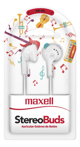 Maxell 347255 Eb-95 Blanco Earphones Stereo